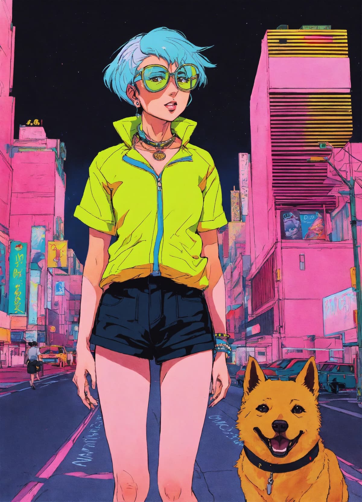 アニメキャラクターのStable Diffusion AI生成画像