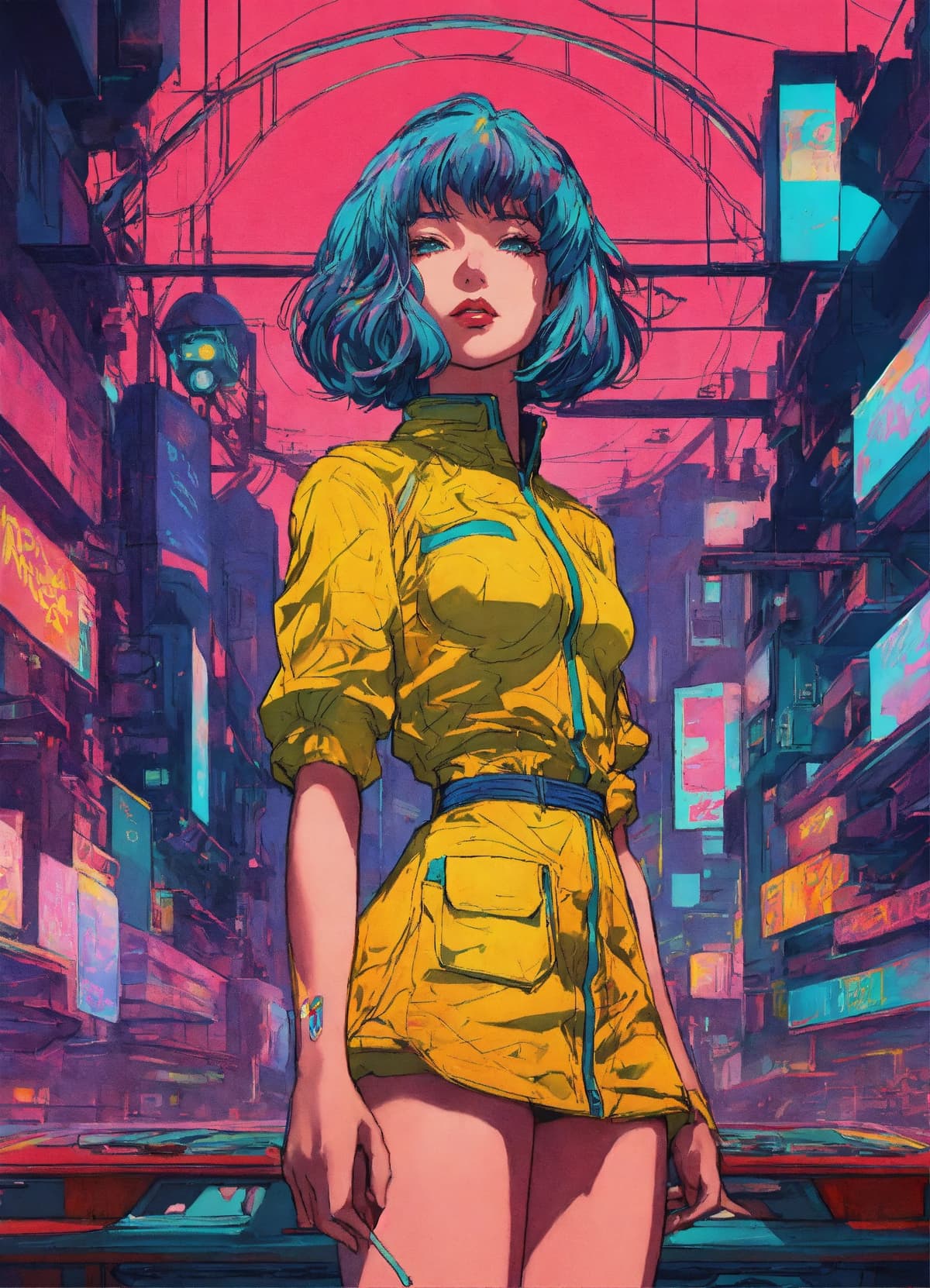 アニメキャラクターのStable Diffusion AI生成画像