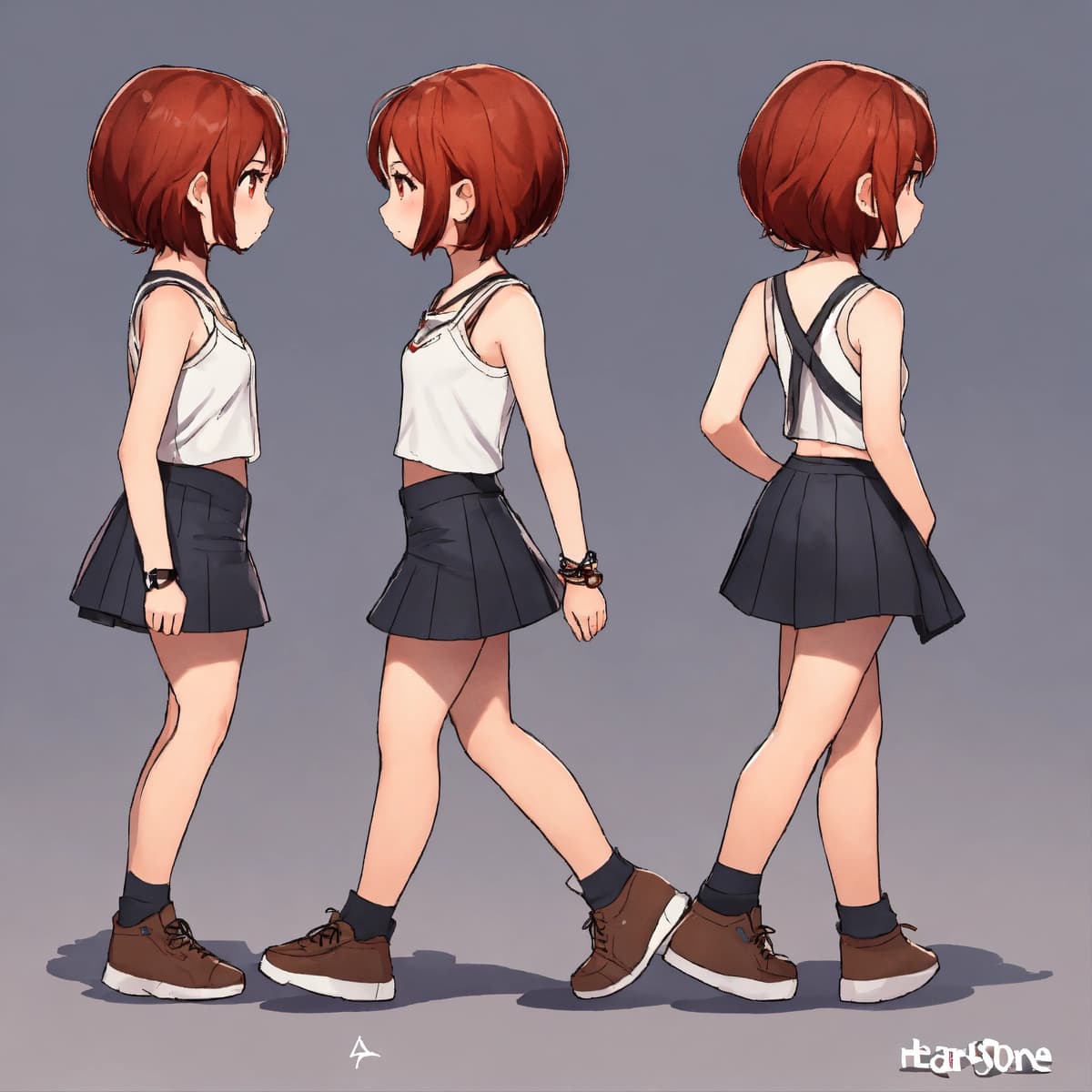 アニメ女性キャラクターのStable Diffusion AI生成画像