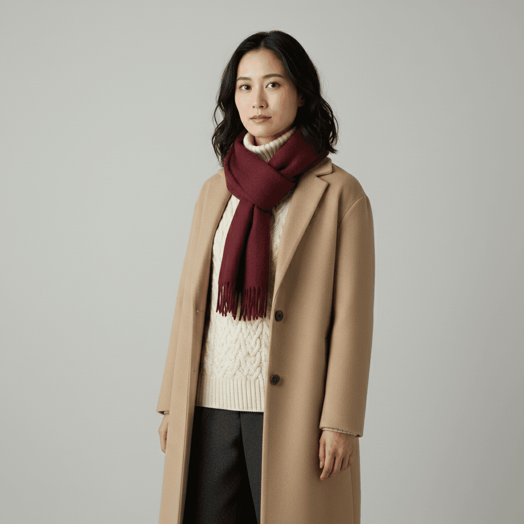 冬服に着せ替える写真加工プロンプト — After